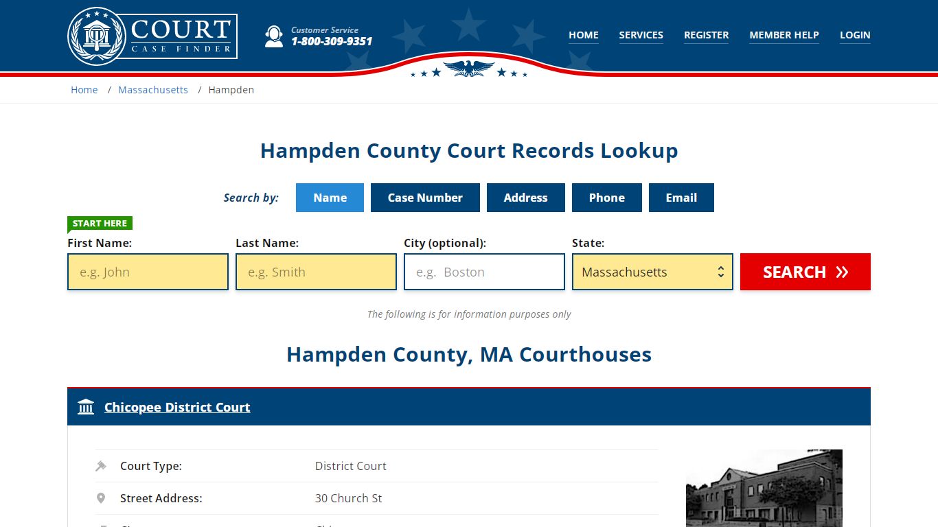 Hampden County Court Records | MA Case Lookup
